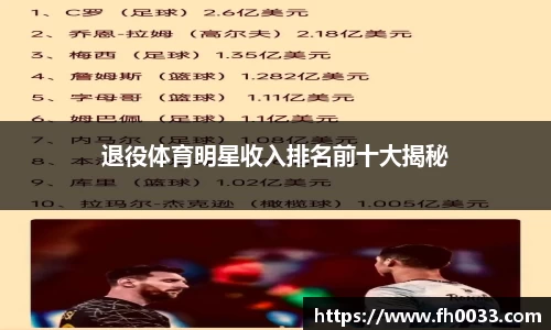 退役体育明星收入排名前十大揭秘