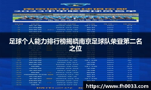 足球个人能力排行榜揭晓南京足球队荣登第二名之位